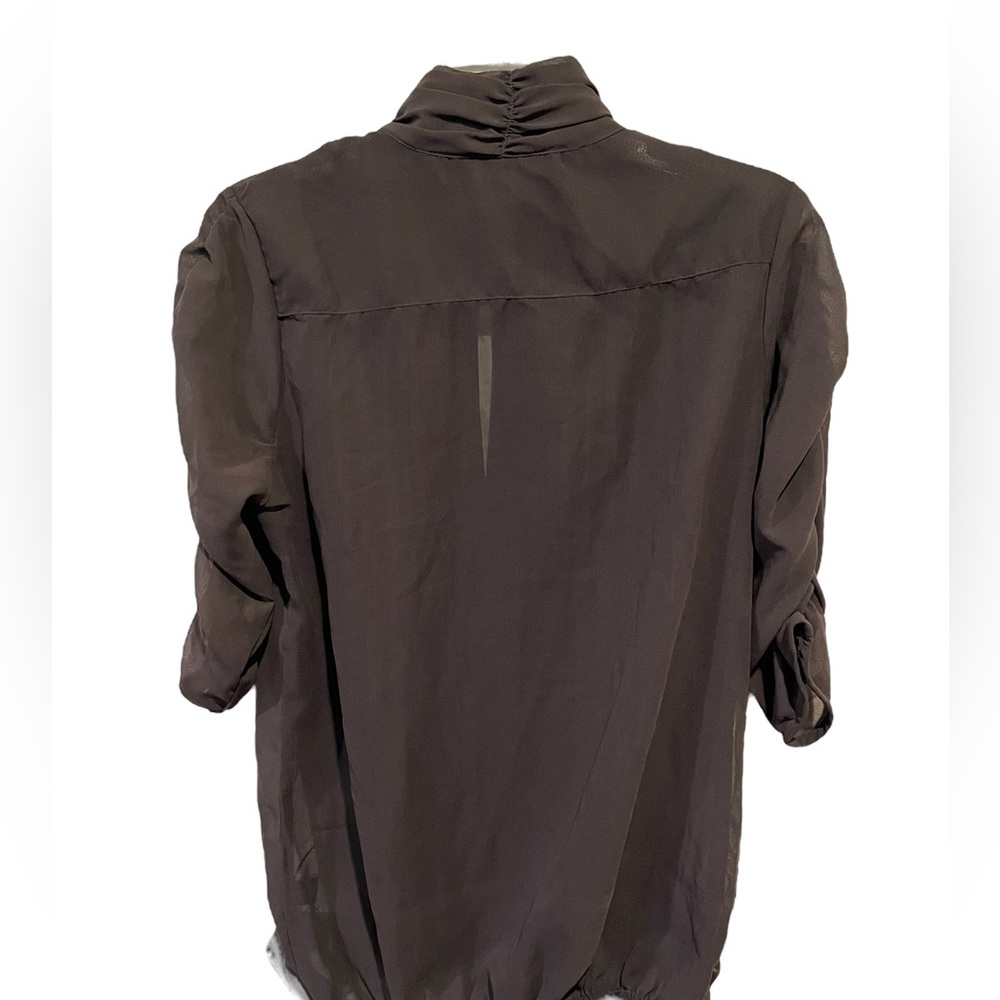 Andrew & Co. Sheer Blouse - Picture 3 of 6